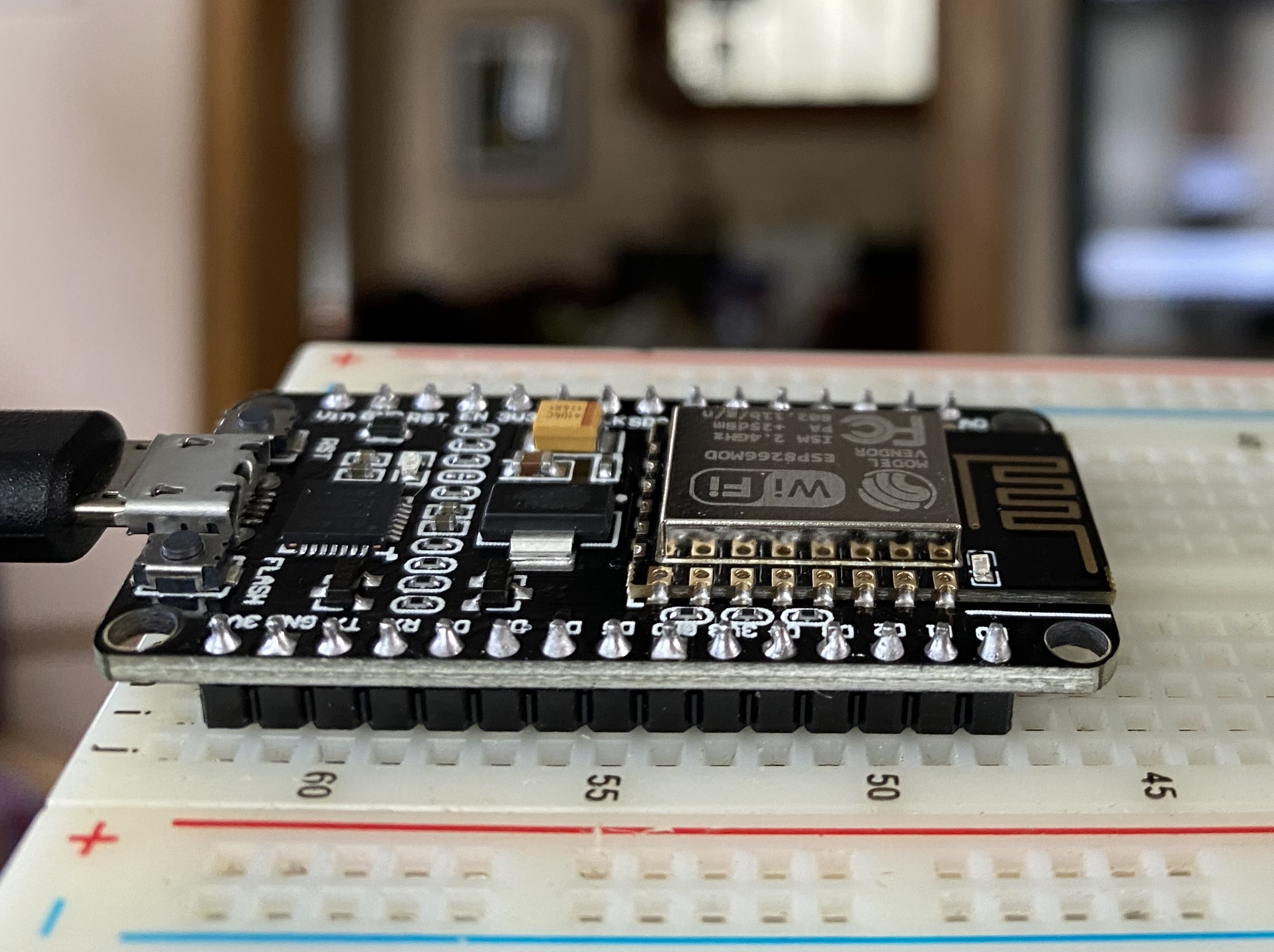 Close up of ESP8266