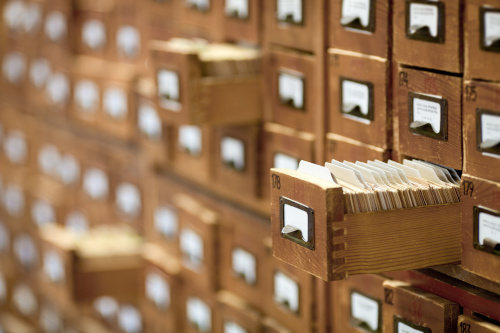 card catalogs